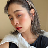 Narrow Headband Black Salmon