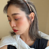 Narrow Headband Black Salmon