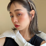 Narrow Headband Black Salmon