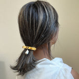 Gold Pearl Barrette