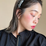 Gather Headband Silver Grey No Studs