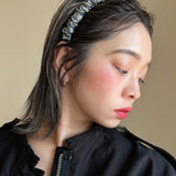 Gather Headband Silver Grey No Studs