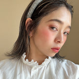 Slender Headband Silver White