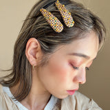 Hair Pin Purple Yellow