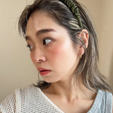 Gather Headband Silk Olive