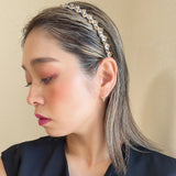 Narrow Studs Headband Beige