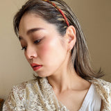 Tight Headband Brown Beige