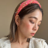 OG Headband Pink Tweed No Studs