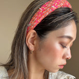 OG Headband Pink Tweed No Studs