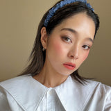 Gather Headband Dot Blue