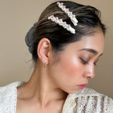 White Studs Hair Clip (2pcs)