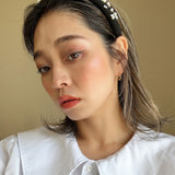 Slender Headband Black Pearl