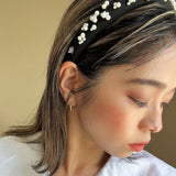 Slender Headband Black Pearl