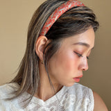 Slneder Headband Red Gold No Studs