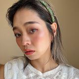 Slneder Headband Green Mix No Studs