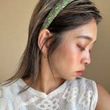 Slneder Headband Green Mix No Studs