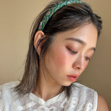 Slneder Headband Deep Green No Studs