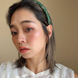 Slneder Headband Deep Green No Studs