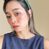 Slneder Headband Navy Green No Studs