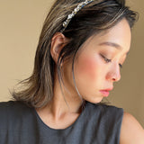 Narrow Studs Headband Gold Blue