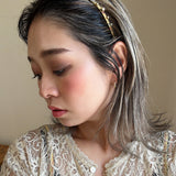 Narrow Studs Headband Gold Ball