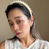 Slender Headband Smokey Butter Yellow Pearl