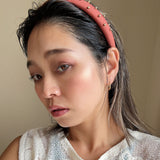 Slender Headband Smokey Red Studs