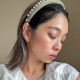 Slender Headband Smokey Olive Studs