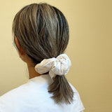 Patchwork Scrunchie White