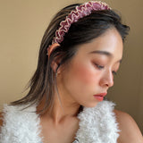 Organdy Frills Headband Purple