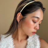 Tight Headband Green Satin