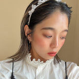 Narrow Headband Grey Ribbon