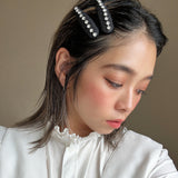 Hair Pin Black Lame
