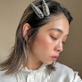 Hair Pin Silver Lame
