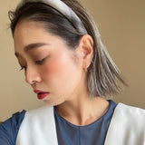 Slender Headband Black White Check