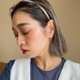 Tight Headband Black White Check