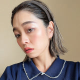 Greige Suede Thin Headband No Studs