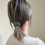 Silver Metal Hair Pony