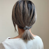 Silver Metal Hair Pony