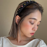 Slender Headband Black Rainbow
