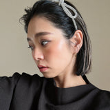Silver Crystal Ribbon Headband