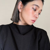 Narrow Studs Headband Black lill Silver