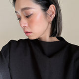 Narrow Studs Headband Black lill Silver