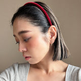 Tight Headband Velour Red