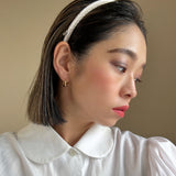 Tight Headband Velour Beige