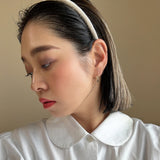 Tight Headband Velour Beige