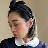 Black Big Ribbon Headband