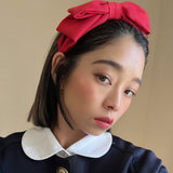 Red Big Ribbon Headband