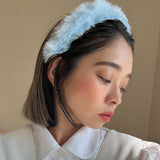 Lt.Blue Fur Headband