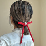 Big Red Ribbon Hair Pony